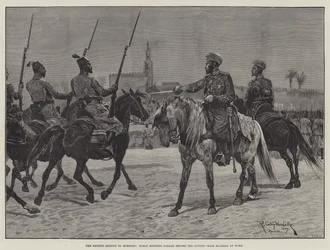 Die britische Mission in Marokko, Frühparade vor dem Sultan, Kaid Maclean bei der Arbeit